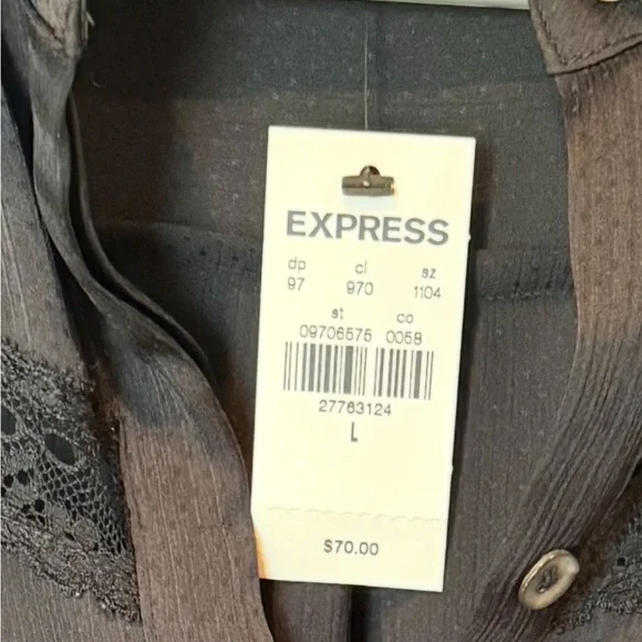 Express Black Blouse with Elegant Design - Picture 5 of 5